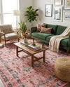 Geneva Terrace Collection Area Rug -  Nyon Rectangle Pink  lifestyle 19