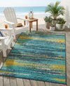 Seaside Haven Rugs Collection Area Rug -  Sandbar Rectangle Multi.Blue  lifestyle 7
