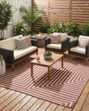 Urban Terrace Collection Area Rug -  Astoria (Rust Red) Square Rust Red  lifestyle 44