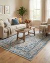 Seville Stripes Collection Area Rug - Cadiz (Light Gray) Rectangle Light Gray  lifestyle 5