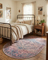 Zahara Oasis Collection Area Rug -  Agadir Oval Antique Rust Red  lifestyle 46
