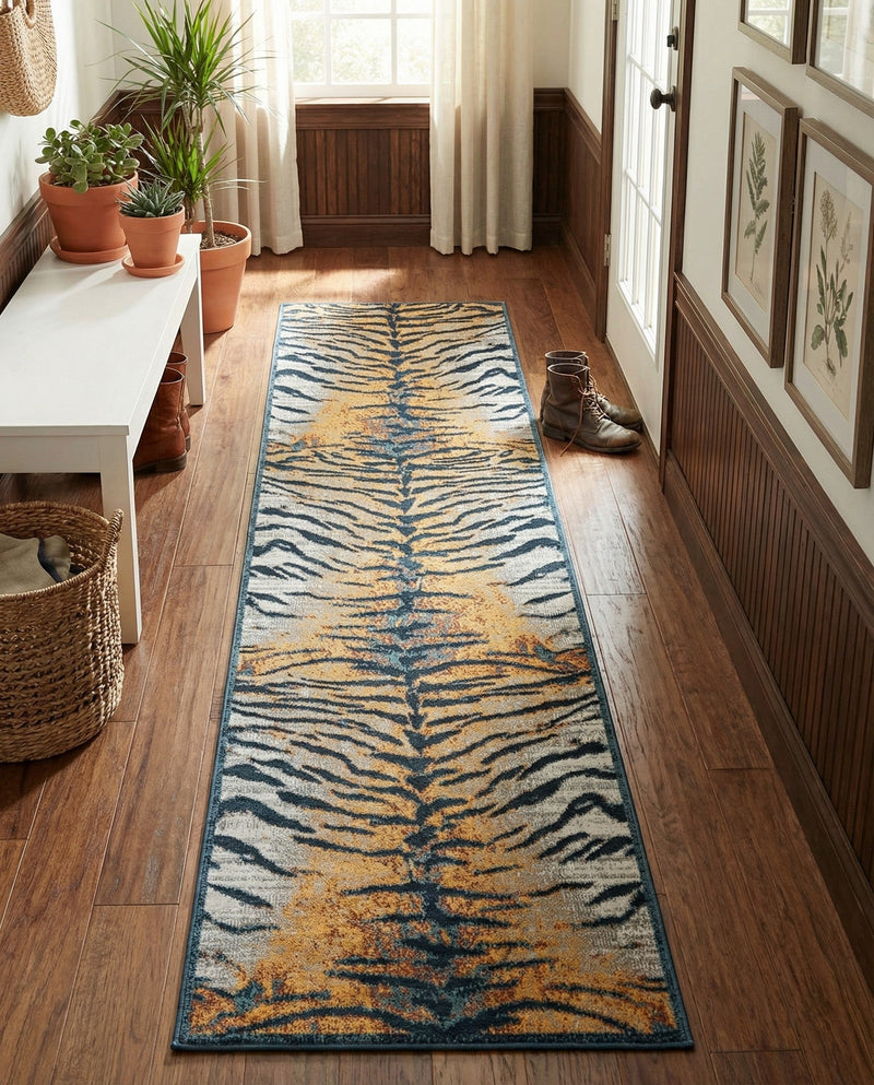 Aegean Elegance Washables Collection Area Rug -  Milos Runner Light Brown  lifestyle 49