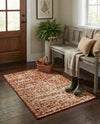 Autumn Meadow Collection Area Rug -  Ironbark Rectangle Terracotta  lifestyle 23