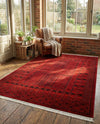 Samarkand Elegance Collection Area Rug -  Ark Rectangle Red  lifestyle 7