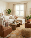 Soho Elegance Collection Area Rug -  Mercer (Orange) Rectangle Orange  lifestyle 6