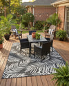 Seaside Blooms Collection Area Rug - Verdure (Charcoal) Rectangle Charcoal  lifestyle 7