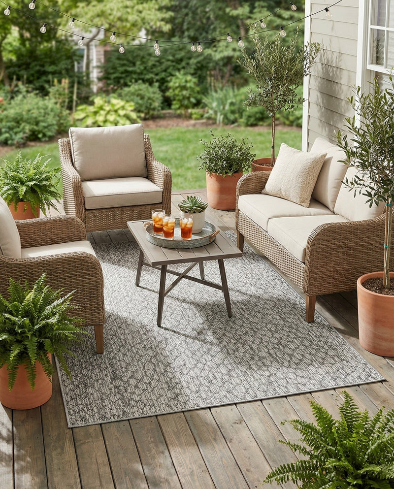 Savannah Escape Collection Area Rug - Mara Rectangle Light Gray  lifestyle 61