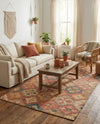Benares Handwoven Jute Collection Area Rug - Ganges Rectangle Multi  lifestyle 18