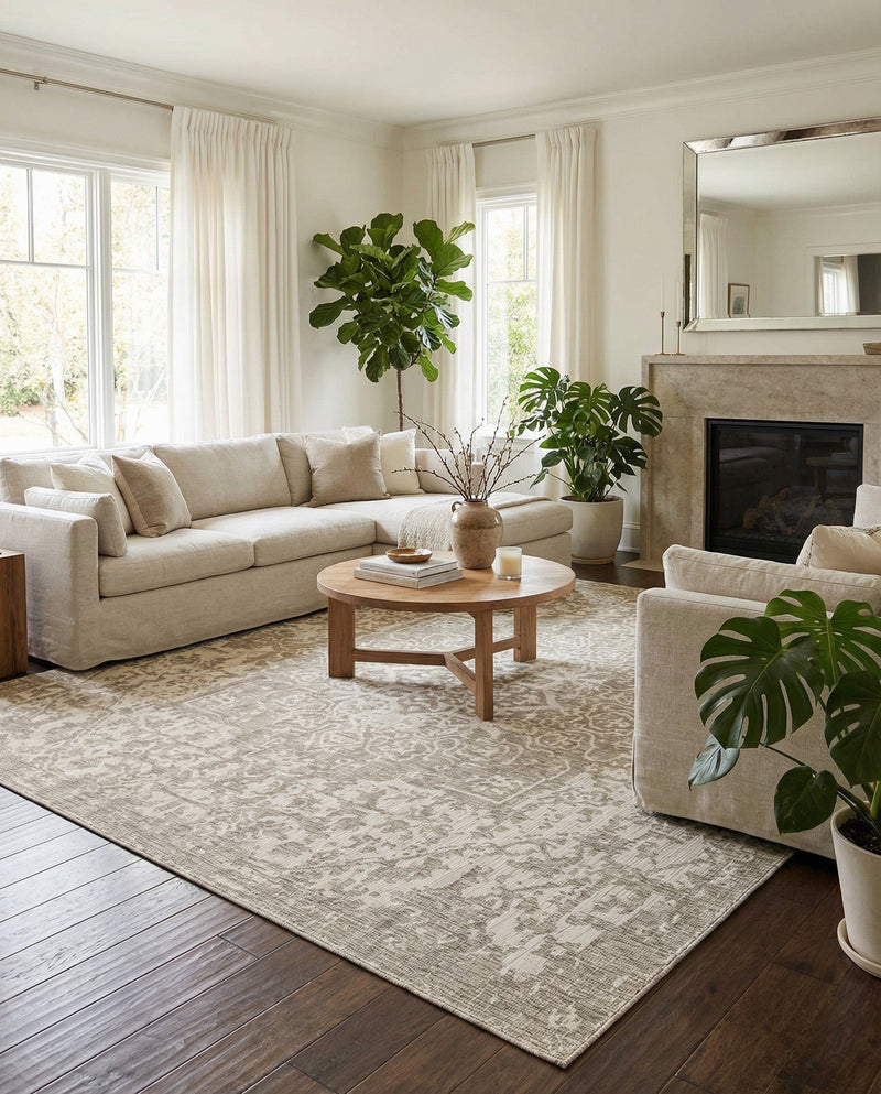 Urban Oasis Rugs Collection Area Rug -  Penthouse (Gray) Square Gray  lifestyle 47