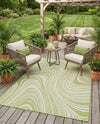 Urban Terrace Collection Area Rug - Soho Rectangle Green  lifestyle 25