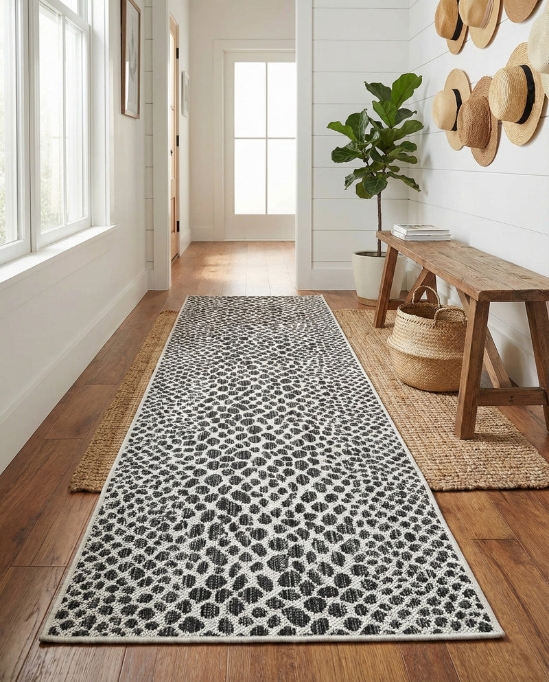 Urban Oasis Rugs Collection Area Rug -  Terrace (Black) Runner Black  lifestyle 69