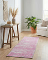Sahara Essence Collection Area Rug - Oasis (Pink) Runner Pink  lifestyle 51