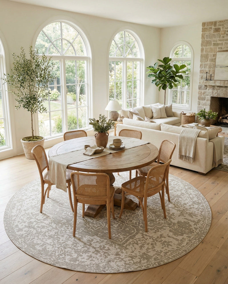Urban Oasis Rugs Collection Area Rug -  Penthouse (Gray) Round Gray  lifestyle 77