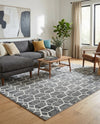 Garden Maze Retreat Collection Area Rug - Hedgegrove Rectangle Grey  lifestyle 31