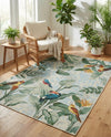 Seaside Blooms Collection Area Rug -  Tropic Rectangle Multi  lifestyle 36