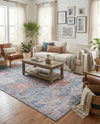 Heritage Elegance Collection Area Rug -  Potala Rectangle Blue  lifestyle 20