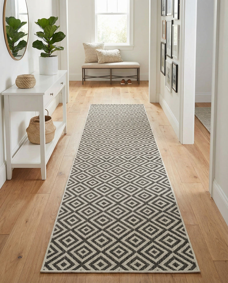 Urban Oasis Rugs Collection Area Rug -  Rooftop (Charcoal Gray) Runner Charcoal Gray  lifestyle 27
