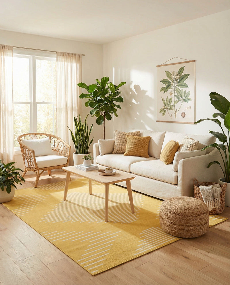 Urban Terrace Collection Area Rug -  Chelsea (Yellow) Rectangle Yellow  lifestyle 27