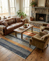 Zagros Oasis Collection Area Rug -  Lordegan Rectangle Blue  lifestyle 8
