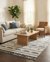 Sonoran Collection Area Rug - Montezuma Rectangle Navy Blue  lifestyle 56