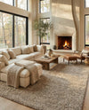 Wellington Luxe Shag Collection Area Rug - Kapiti Rectangle Taupe  lifestyle 14