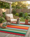 Urban Terrace Collection Area Rug -  Canopy Rectangle Multi  lifestyle 21
