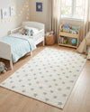 Wonder Tykes Collection Area Rug -  Mosaic Rectangle Daisy White  lifestyle 39