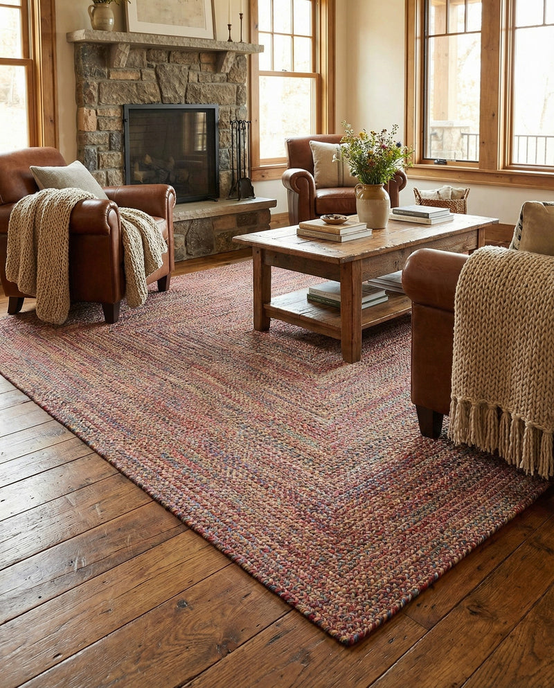 Sustainable Strands Indoor-Outdoor Oasis Collection Area Rug -  Sandbar (Multi) Rectangle Multi  lifestyle 8