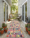 Urban Terrace Collection Area Rug -  Boardwalk Runner Multi  lifestyle 58