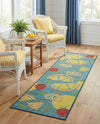 Coastal Terrace Collection Area Rug -  Cove Runner Blue  lifestyle 73