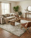 Tribal Terrace Treasures Collection Area Rug - Mayan Marina (Green) Square Green  lifestyle 72