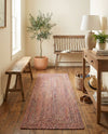 Sustainable Strands Indoor-Outdoor Oasis Collection Area Rug -  Sandbar (Multi) Runner Multi  lifestyle 62