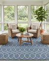 Savannah Pergola Collection Area Rug -  Pavilion (Blue) Rectangle Blue  lifestyle 8