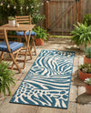 Savannah Escape Collection Area Rug -  Masai Runner Navy Blue and Ivory  lifestyle 67