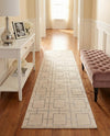 Hollywood Luxe Collection Area Rug -  Beverly (White Silver) Runner White Silver  lifestyle 41