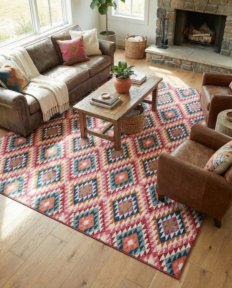 Mesa Oasis Rugs Collection Area Rug - Sedona Rectangle Multi  lifestyle 9