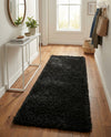 Eternal Plush Oasis Collection Area Rug -  Tranquility (Onyx Black) Runner Onyx Black  lifestyle 25