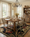 Rural Charm Collection Area Rug - Meadowbrook Rectangle Black  lifestyle 36
