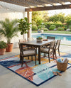 Caribbean Terrace Collection Area Rug - Antigua Rectangle Gray  lifestyle 18