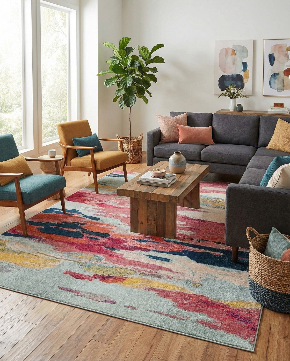 Marrakesh Elegance Collection Area Rug -  Skhirat Rectangle Pink  lifestyle 20