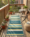 Terrace Fringe Collection Area Rug -  Veranda Runner Multi  lifestyle 66