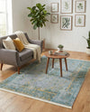 Caribbean Breeze Collection Area Rug -  Calypso Rectangle Gray  lifestyle 3
