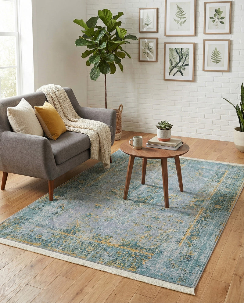 Caribbean Breeze Collection Area Rug -  Calypso Rectangle Gray  lifestyle 3