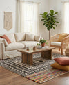Thar Cotton Collection Area Rug -  Kovalam Square Multi  lifestyle 47