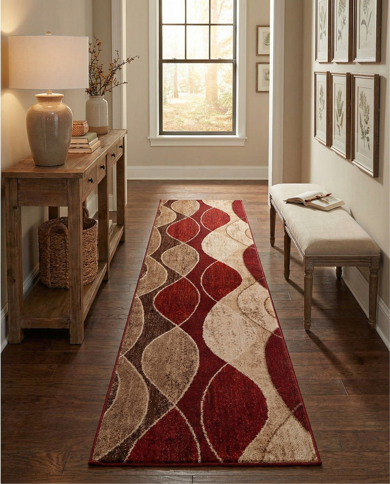 Autumn Meadow Collection Area Rug -  Emberglow Runner Multi  lifestyle 70