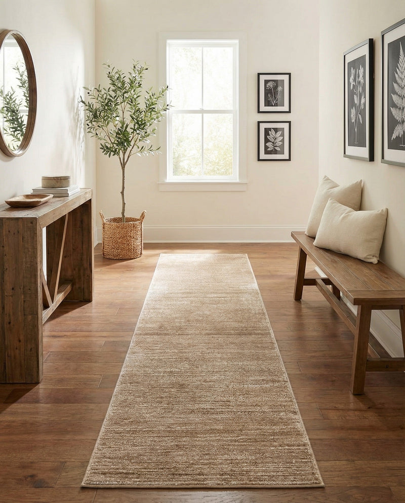 Bloomsbury Elegance Collection Area Rug -  Kensington (Beige) Runner Beige  lifestyle 37