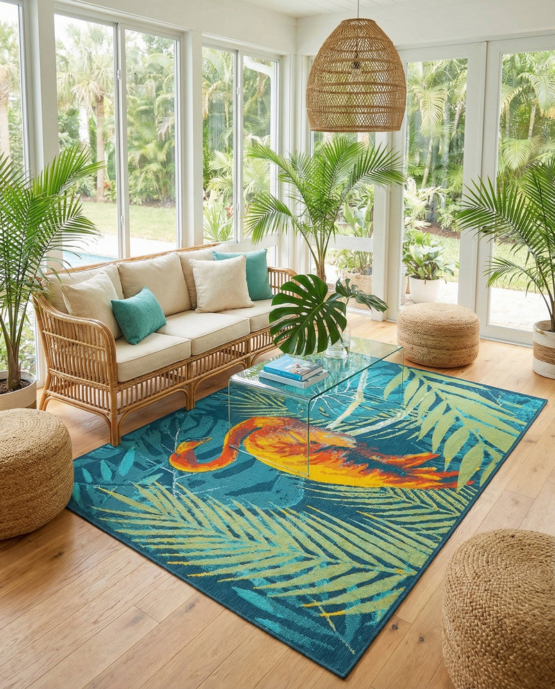 Seaside Haven Rugs Collection Area Rug -  Tidepool Rectangle Multi  lifestyle 10