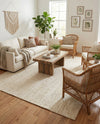 Woven Seaside Jute Collection Area Rug - Savannah (White) Rectangle White  lifestyle 19