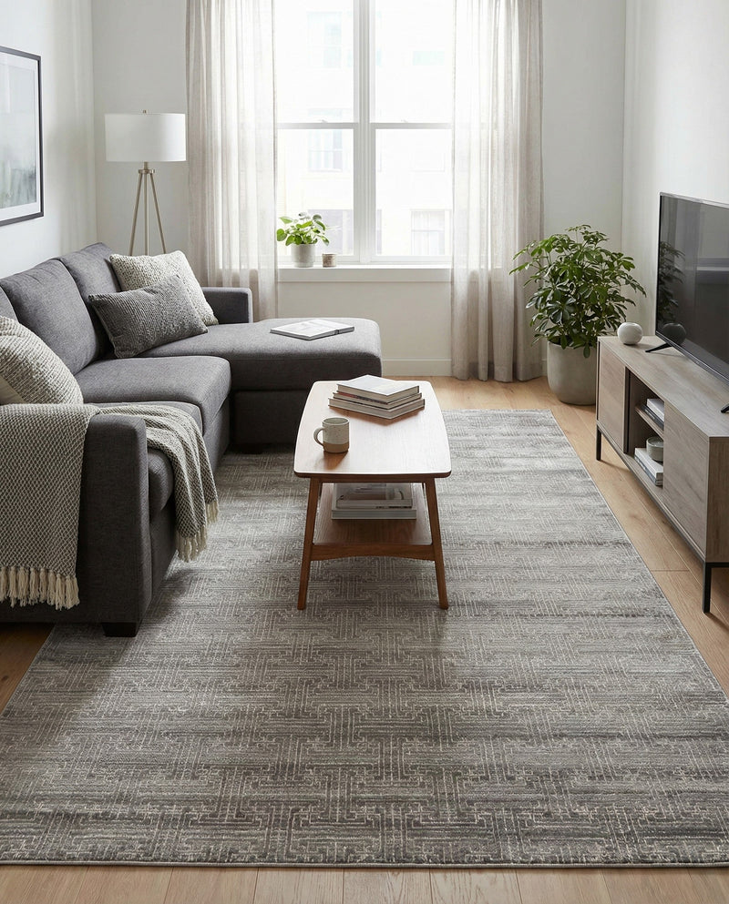 Metro Heights Collection Area Rug -  Hamilton Rectangle Gray  lifestyle 17