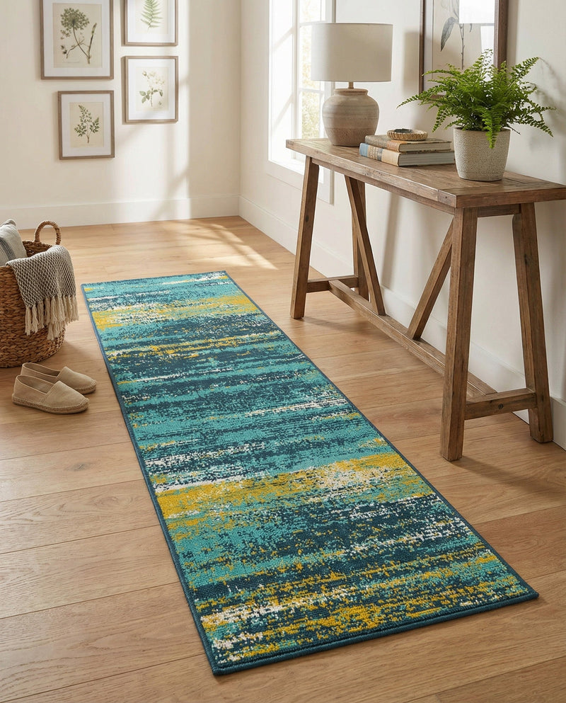 Seaside Haven Rugs Collection Area Rug -  Sandbar Runner Multi.Blue  lifestyle 71